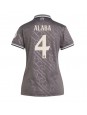 Real Madrid David Alaba #4 Ausweichtrikot für Frauen 2024-25 Kurzarm